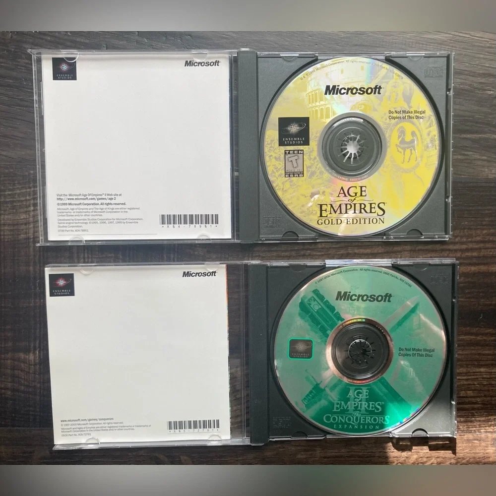 Age Of Empires II 2 Gold Edition PC Computer Game 2002 w/ Scenario Design Kit